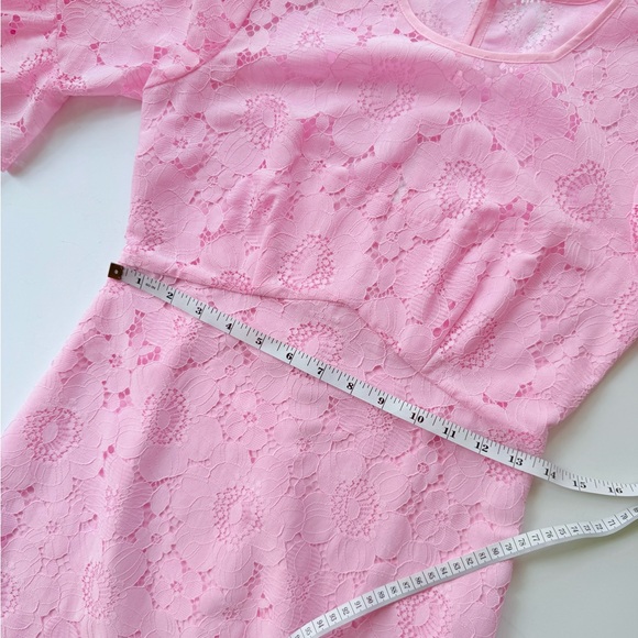 Amanda Uprichard Aveline Dress in Lotus Pink Lace Size XS MSRP $225 - Picture 10 of 11